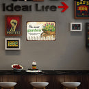 Garden Retro Metal Plate Tin Sign Poster Plate Iron Painting Wall Home Decor