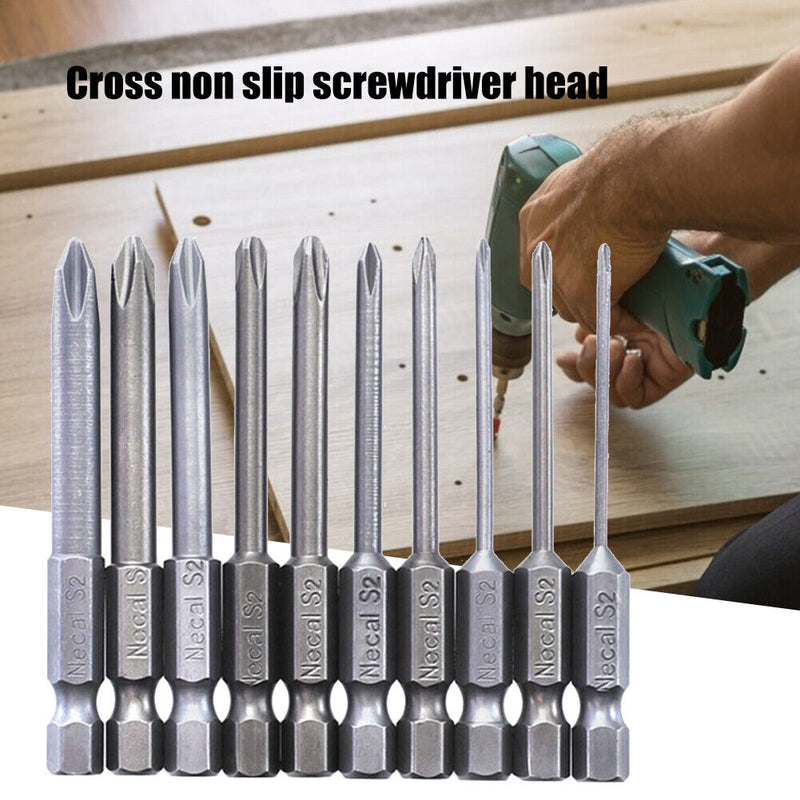 10pcs Screwdriver Bits Batch Heads 1/4 Handle Alloy Steel Combination Bit