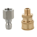 Pressure Washer Adapter Set 1/4 inch Quick Disconnect Kit G1/4 to 1/4 QC