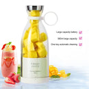 Portable Blender Durable Four Blades Juicer Cup for Home Kitchen (White)