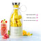 Portable Blender Durable Four Blades Juicer Cup for Home Kitchen (White)