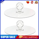 Transparent Crystal Door Knobs - 2 Packs Cabinet Drawer Door Knobs Handles