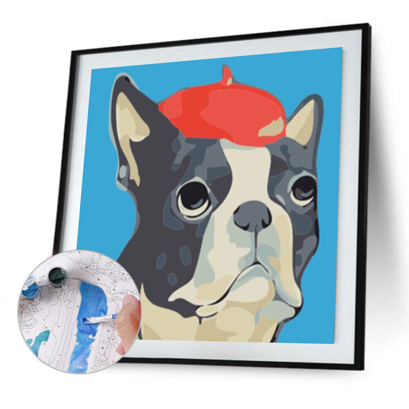 DIY Oil Coded Picture Hand Painted Animals Painting Kit by Numbers Decoration