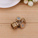 Adjustable Mist Nozzle Thread Brass Garden Water Cooling Sprinkler(3 Holes)