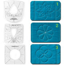6*Quilting Templates Sewing Stencils Acrylic DIY Patchwork Sewing Ruler Tools#