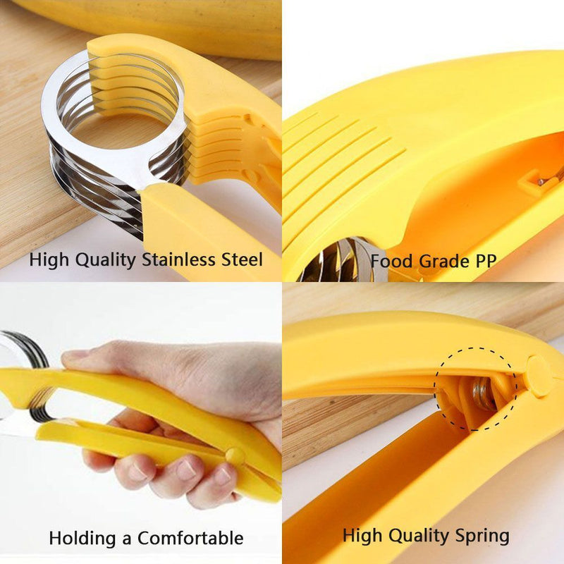 Dumplings DIY Fruit Tools Ham Sausage Chunking Creative Gadgets Banana Slicer