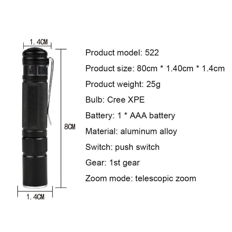 XPE LED Flashlight Torch Light Flashlight Mini Pen Lamp Powerful Flashlight