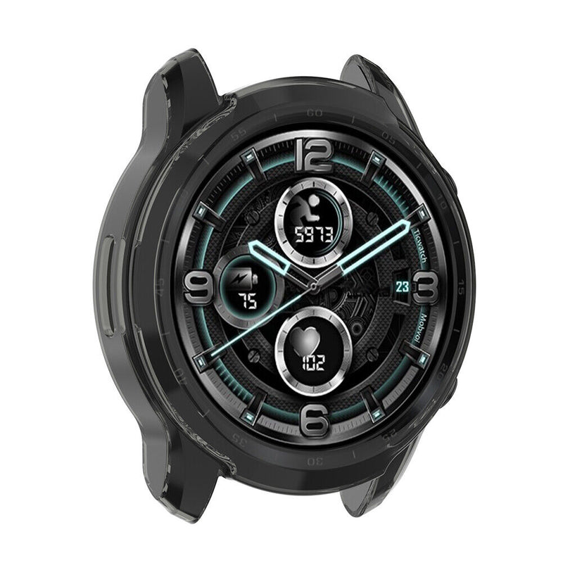 TPU Watch Protective Case for Ticwatch Pro 3/Pro 3 Lite (Transparent Black)