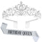 Wedding Handmade Party Supplies Birthday Sash Rhinestone Tiara Birthday Crown