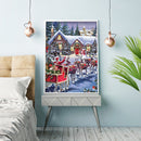 Diamond Painting Elk carriage Full Round Rhinestone Wall