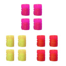 4pcs Luminous Tire Cap Tire Rim Stem Cap Rim Stem Covers for Motorcycles (P