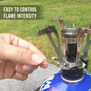 Portable Camping Stoves Backpacking Stove with Piezo Ignition Adjustable Valve~