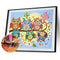 Diamond Painted 5D DIY Cartoon owl Partial Special Rhinestone Set Newly