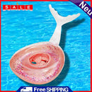 Inflatable PVC Swim Rings Seat Sequins Mermaid Floating Circle Beach Playi