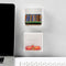 Wall Mounted Storage Box Transparent Adhesive Sundry Organizer Holder Racks