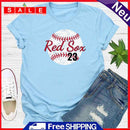 Independence Day Print Baseball Letter T-Shirt (Blue M)