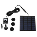 Fountain Pump Solar Water Panel Power Kit Pool Garden Pond Watering Submersible