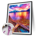 Canvas Paint By Numbers Beach Scenery Oil Hand Painted Home Decor (X24)