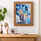 Blue Butterfly Girl Oil Paint By Numbers Kits Canvas Picture Wall Art DIY