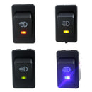 12V 35A 4 Pin Fog Light Rocker Switch with LED for Car Truck Dash (4 Color)