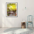5D Diamond Painting Kit Spring Bridge Full Round Drill Rhinestone DIY Wall Art