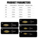 Sharp Turn Ring Sequins Fishing Hook with Sequin Carbon Steel Jigging Bait
