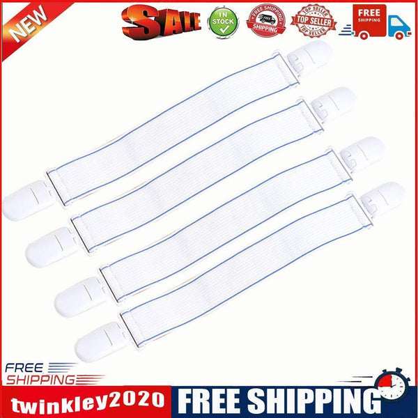 Elastic Bed Sheet Clip Fasteners Bed Blankets Grippers Slip-Resistant Belt