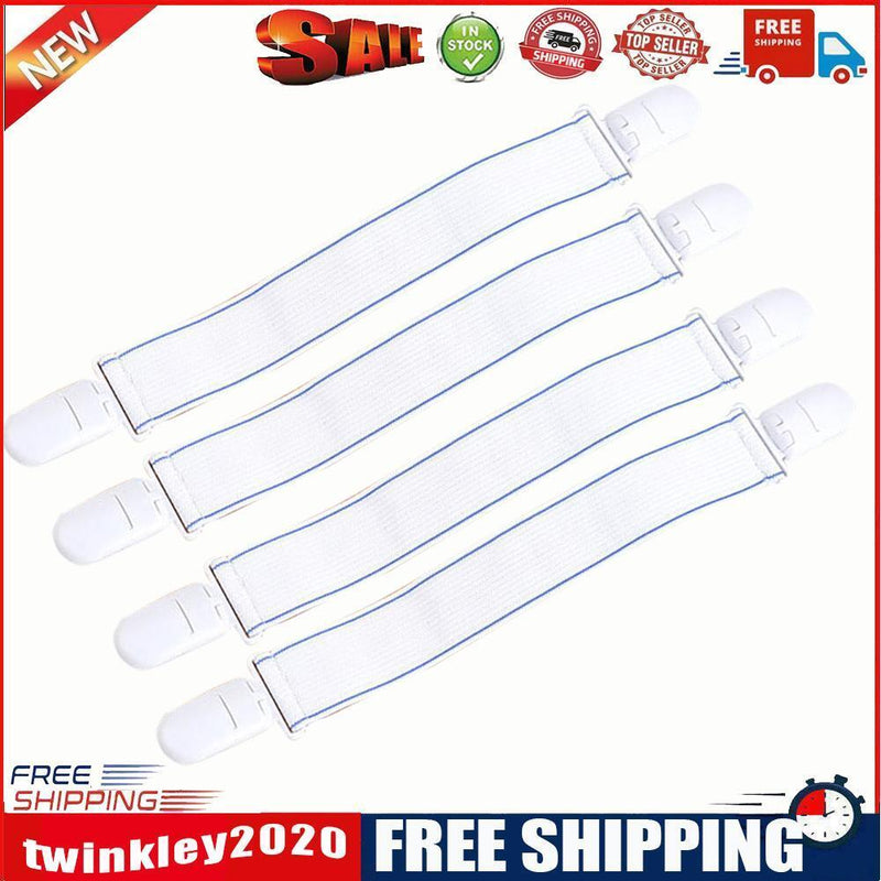 Elastic Bed Sheet Clip Fasteners Bed Blankets Grippers Slip-Resistant Belt