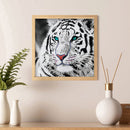 5D DIY Round Drill Diamond Painting White Tiger Kit Rhinestone Drawing Ornaments