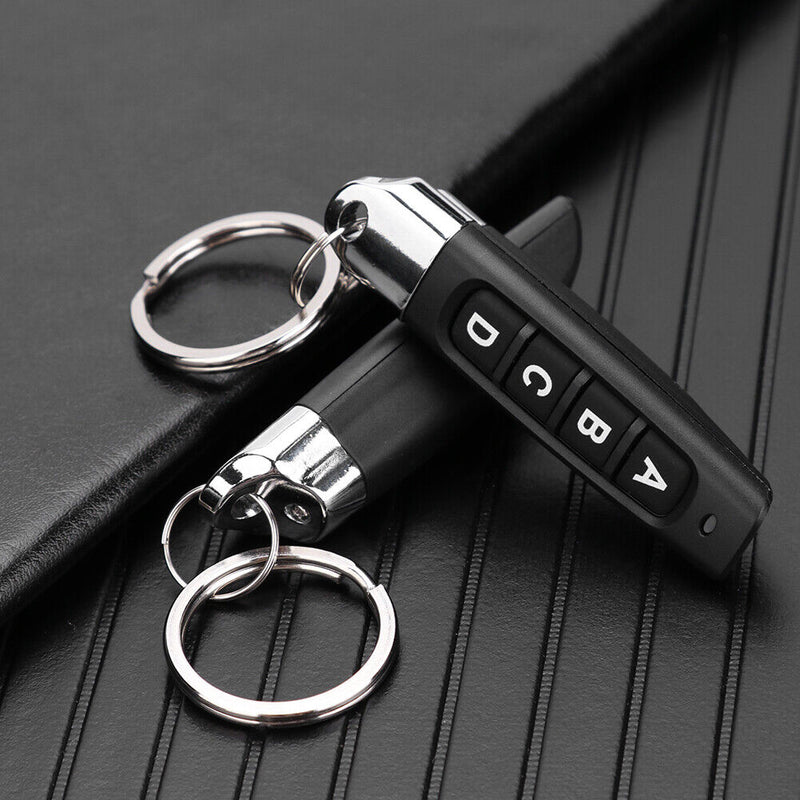 ABCD 433MHz Remote Control Garage Door Electric Gate Clone Key Fob (2pcs)