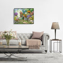 Frameless Painting By Numbers DIY Bicycle Hand Painted Canvas Oil Art Pictu