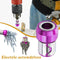 Purple Magnetic Screwdriver Bits Heads Magnetizer Magnetic Ring For-6.35mm Hex`