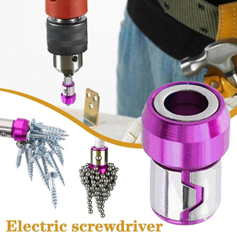 Purple Magnetic Screwdriver Bits Heads Magnetizer Magnetic Ring For-6.35mm Hex`