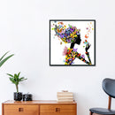 Cross Stitch Stamped Canvas 11CT Needlework Kit Abstract Flower Beauty DIY Craft