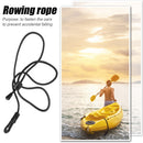 Kayak Canoe Paddle Leash Lanyard Surfing Tether Anti-lost Rope Tie (Black)