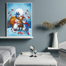 Oil Paint By Numbers Blue Cat Coloring Picture Drawing