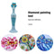 Vase 5D Diamond Painting Point Drill Pen DIY Craft (Blue Owl w/ Drill)
