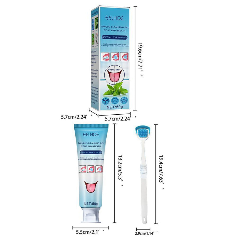 Silicone Remove Odor Tongue Brush Tongue Coating Cleansing Tongue Scraper