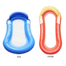 Inflatable Floating Row Swimming Beach Water Pool Lounger Chairs (Blue)