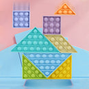 Tangram Push Bubbles Decompression Soft Vent Toys Stress Reliever for Children