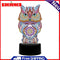 DIY Special Shaped Diamond Painting Owl LED Light Cross Stitch Embroidery Lamp