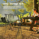 Lightweight Outdoor Camping Shelf Clothes Storage Hanger BBQ Triangle Rack Newly