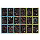 Kids Handmade Scratch Paper Colorful Drawing Scraping Painting Toys Random