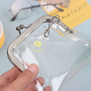 Coin Purse Storage Bag Transparent  Purse Mini Mouth Clip Bag Buckle Coin Bag