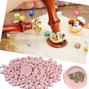 100x Star Retro Sealing Wax Bead Fire Painting Grain for Stamp Craft (Pink)