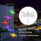 Waterproof Wind Chime Solar Power Lamp Color Changing Dragonfly Pendant Lig