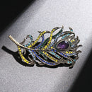 Trendy Animal Bird Pins Wedding Accessories Boho Enamel Pins Peacock Brooches