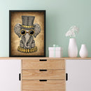5D Full Round Drill Diamond Painting Funny animals Drawing