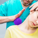 PVC Spiky Massage Ball Fitness Muscle Relax Hedgehog Physiotherapy (Purple)