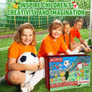 24 Grids Xmas Soccer Toys Box Unique Christmas Calendar Box Holiday Party Favors